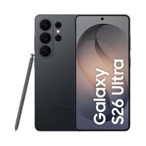 Samsung Galaxy S26 अल्ट्रा 5G (काला, 12GB RAM, 256GB स्टोरेज) बिल्ट-इन प्राइवेसी डिस्प्ले के साथ, AI फ़ोन, फोटो असिस्ट, क्रिएटिव स्टूडियो, 200MP कैमरा, 5000mAh बैटरी और Snapdragon 8 Elite Gen 5