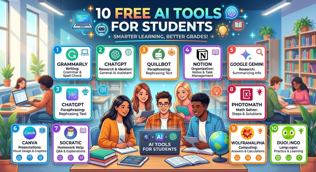 10 Free AI Tools for Students